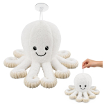 M&auml;nguala | PC | Konsoolid | Tarvikud // M&auml;nguasjad ja m&auml;ngud lastele // Pluszowa Ośmiornica Maskotka Przytulanka Z Przyssawką Biała 16 cm