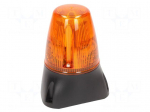 Signaller: lighting | continuous light,blinking light | orange
