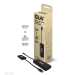 Club3D USB-jaotur Type C > 4x USB Type C 10Gbps + 100W PD St/Bu jaem&uuml;&uuml;k