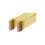 DIGITUS CAT 6 S/FTP &uuml;henduskaabel, 10 tk, 2m, yellow