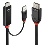 LINDY HDMI ja DisplayPort adapterkaabel 2m