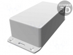 Enclosure: multipurpose | X: 65mm | Y: 120mm | Z: 40mm | 1591S | ABS | black