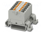Splice terminal: rail | 32A | 800V | push-in | PA | 0.2&divide;6mm2 | W: 36.9mm