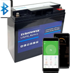 Laetav LiFePO4 aku EUROPOWER seeria LFP 12,8V 25,2Ah Bluetooth (Kasutusiga ~2000 ts&uuml;klit)