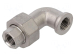 Splice terminal: 90&deg; elbow | max.10.5bar | 1.4408 stainless steel