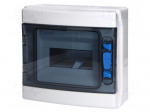 Enclosure: for modular components | IP65 | white | No.of mod: 8 | ABS
