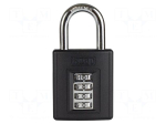 Padlock | shackle,combination code | 50mm