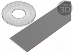 Wire: ribbon | 1.27mm | stranded | Cu | 40x28AWG | unshielded | PVC | grey