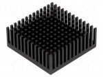 Heatsink: extruded | black | L: 43.1mm | W: 43.1mm | H: 16.51mm | anodized