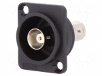 Coupler | BNC socket,both sides | 50&Omega; | black | Series: FT | 19x24mm