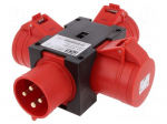 Connector: AC supply 3-phase | splitter | 32A | 400VAC | IEC 60309