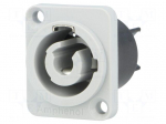 Socket | circular | male | PIN: 3 | 25A | thermoplastic | Series: HP | IP54