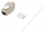 Socket | RJ45 | PIN: 8 | Cat: 6a | shielded,Keystone | Layout: 8p8c | IDC