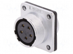 WS | socket | female | PIN: 5 | flange (4 holes),for panel mounting