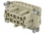 Connector: rectangular | female | Han Ex | PIN: 10 | 10+PE | size 10B