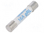 Fuse: fuse | gRL | 16A | 400VAC | ceramic,cylindrical | 6,3x32mm