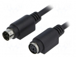 Cable | PS/2 socket,PS/2 plug | 5m | black | connection 1: 1