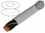 Wire | JZ-500 | 30G0,5mm2 | unshielded | 300/500V | PVC | Cu | stranded