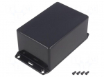 Enclosure: multipurpose | X: 80mm | Y: 120mm | Z: 55mm | 1591S | ABS | black