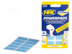 Tape: fixing | W: 20mm | L: 0.04m | Thk: 0.8mm | double-sided | max.60&deg;C