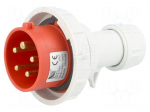 Connector: AC supply 3-phase | plug | male | 16A | 400VAC | IEC 60309