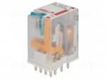 Relay: electromagnetic | 4PDT | Ucoil: 125VDC | 6A/250VAC | 6A/24VDC
