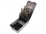 Drill set | for metal | high speed steel grounded HSS-G | 25pcs.