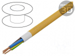 Wire | H03VV-F,OMY | 3G0.75mm2 | round | stranded | Cu | PVC | textile