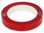 Tape: fixing | W: 19mm | L: 5.5m | Thk: 0.8mm | double-sided | acrylic