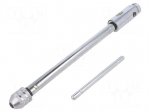 Tap wrench | Grip capac: 1/8"-3/8",M3-M10 | L: 250mm | steel