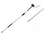 Antenna | black | SMA | 50W | 600&divide;2700MHz | 50&Omega; | 3m | 7dBi | -45&divide;80&deg;C | RG174