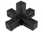 Mounting coupler | for profiles | polyamide | -30&divide;100&deg;C | I: 77mm