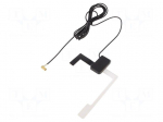 Antenna | automotive | 8dBi | DAB | 50&Omega; | black | 5VDC,12VDC | RG174