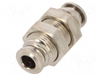 Push-in fitting | bulkhead,straight,inline splice | -0.99&divide;20bar