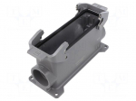 Enclosure for connectors: HDC | size L32B | Han&reg; B | IP65 | straight