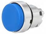Switch: push-button | 22mm | Stabl.pos: 1 | blue | none | IP66 | prominent