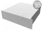 Enclosure: rack mounting | Standard: 19" | 3U | Z: 133mm | X: 422mm | rack