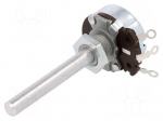 Potentiometer: shaft | single turn | 100&Omega; | 4W | &plusmn;10% | 6mm | wirewound