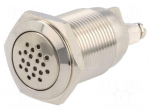 Signaller: sound | 85dB | Illumin: none | IP50 | &Oslash;16mm | 1&divide;10mm | 360mW