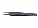 Tweezers | Blade tip shape: sharp | Tweezers len: 110mm | ESD