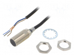 Sensor: inductive | OUT: PNP / NO | 0&divide;8mm | 10&divide;30VDC | M18 | 2m | IP67