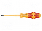 Screwdriver: insulated | Pozidriv&reg; | PZ2 | Blade length: 100mm