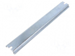 DIN rail | steel | zinc | L: 240mm | W: 35mm | TS35