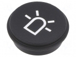 Button | round | &Oslash;21mm | black | 09