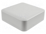 Enclosure: multipurpose | X: 200mm | Y: 200mm | Z: 70mm | ABS | light grey