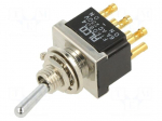 Switch: toggle | Pos: 2 | DPDT | ON-(ON) | 6A/250VAC | F | -20&divide;70&deg;C | 10m&Omega;