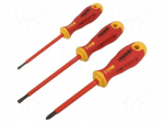 Screwdriver: insulated-set | insulated | Phillips,slot | ERGONIC&reg;