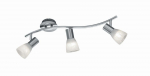Trio Levisto spotlight 3-pc E14 brushed steel gaismeklis 871010307 4017807281675
