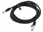 Patch cord | F/UTP | Cat: 5e | RJ45 plug,both sides | stranded | Cu | 3m