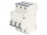 Circuit breaker | 230/400VAC | Inom: 6A | Poles: 3 | Charact: B | 10kA